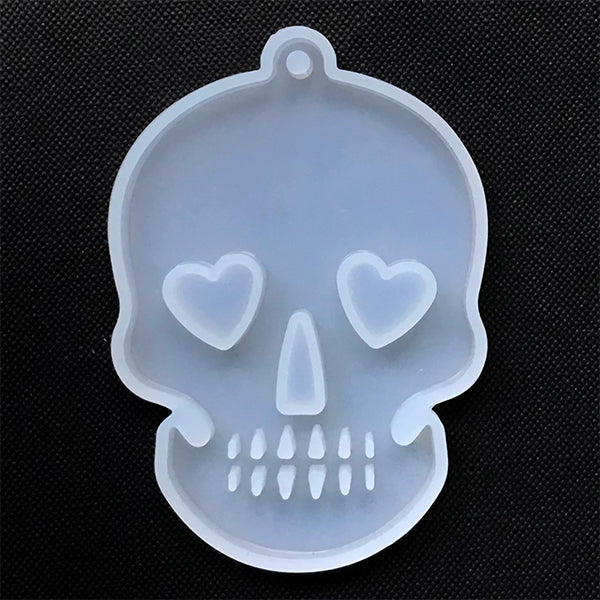 Large Skull Silicone Mold, Halloween Charm DIY, UV Resin Pendant Mou, MiniatureSweet, Kawaii Resin Crafts, Decoden Cabochons Supplies