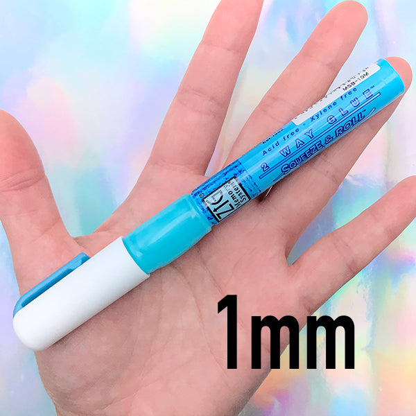 Kuretake 2 Way Glue, 1mm Fine Ball Point Glue Pen