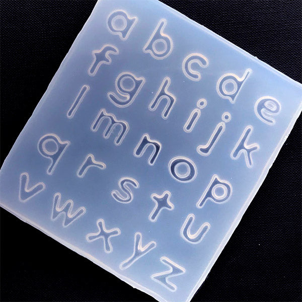 Uppercase Letter Stickers in Metallic Silver Color, Small Alphabet St, MiniatureSweet, Kawaii Resin Crafts, Decoden Cabochons Supplies
