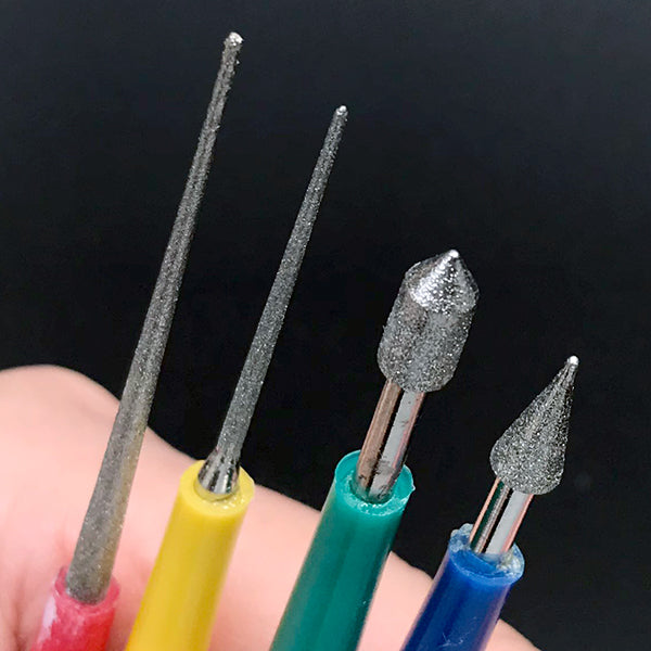 4pcs Diamond Tipped Bead Reamer, 4 Pcs Beading Hole Enlarger Tool For DIY  Jewelry Making