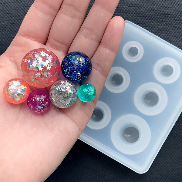 Silicone Mold Jewelry Ball Beads  Epoxy Resin Molds Balls Jewelry