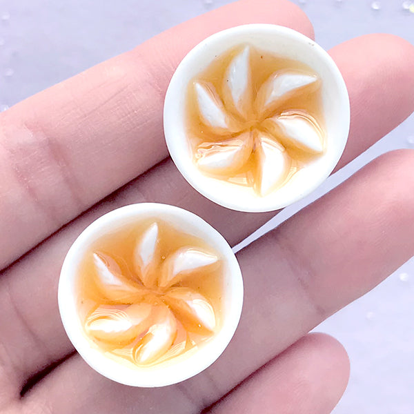 Miniature Lotus Soup Cabochon, Realistic 3D Dollhouse Chinese Food, MiniatureSweet, Kawaii Resin Crafts, Decoden Cabochons Supplies