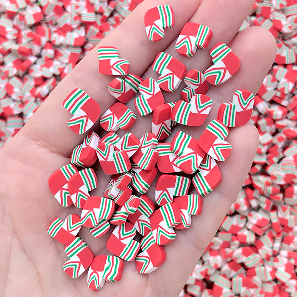 Christmas Stocking Polymer Clay Slices (Big)