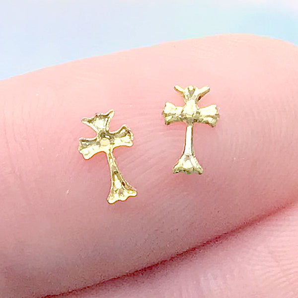 Tiny Coin Cabochon / Charms (2pcs) (6mm x 8mm / Gold) Nail Art