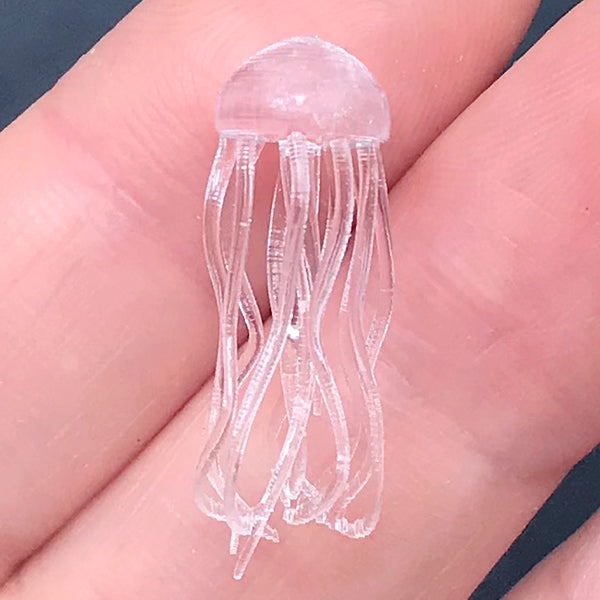 Jellyfish Beads, Jelly Fish Bead, Marine Life Jewellery, Ocean Anim, MiniatureSweet, Kawaii Resin Crafts, Decoden Cabochons Supplies