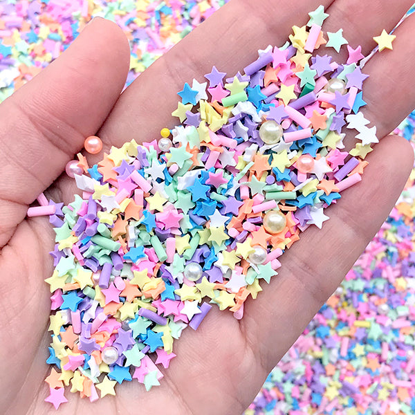 How to make polymer clay sprinkles, pastel color sprinkles