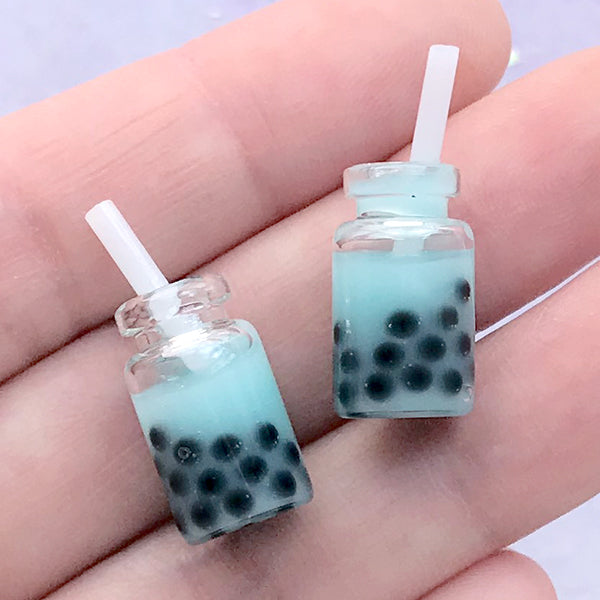 Boba Tea Beverage Keychain Accessory Kit with UV Resin - Makes 10