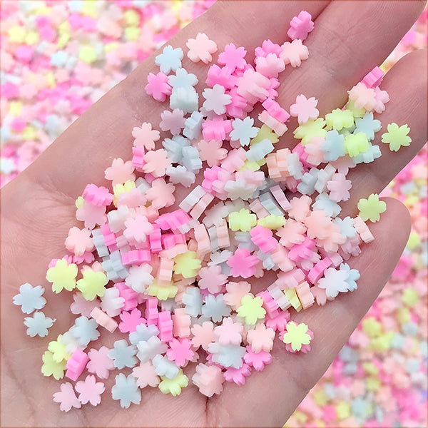 Pink Gemstones Lariat Necklace Cherry Blossom Sakura Japanese 