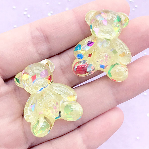 3D Teddy Bear Lolly Silicone Mold, Miniature Lollipop Mold, Kawaii S, MiniatureSweet, Kawaii Resin Crafts, Decoden Cabochons Supplies