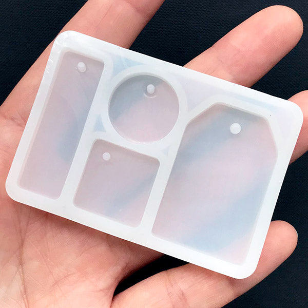 Rectangle Shapes Tag Silicone Mold, Tea Bag Tag Mold, Square Rectangular  Bar Round Charm Silicone Mould, UV Resin Jewellery Making