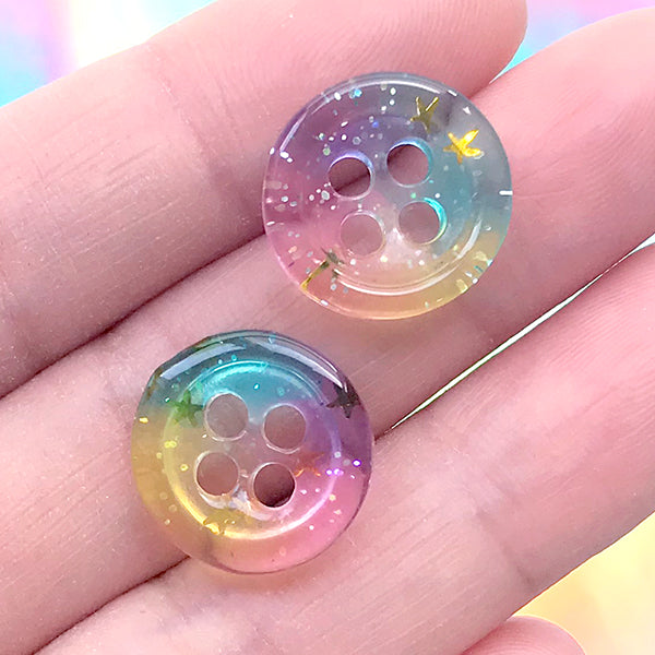 1 Bottle Colorful Mini Tiny Buttons Resin Buttons DIY Button