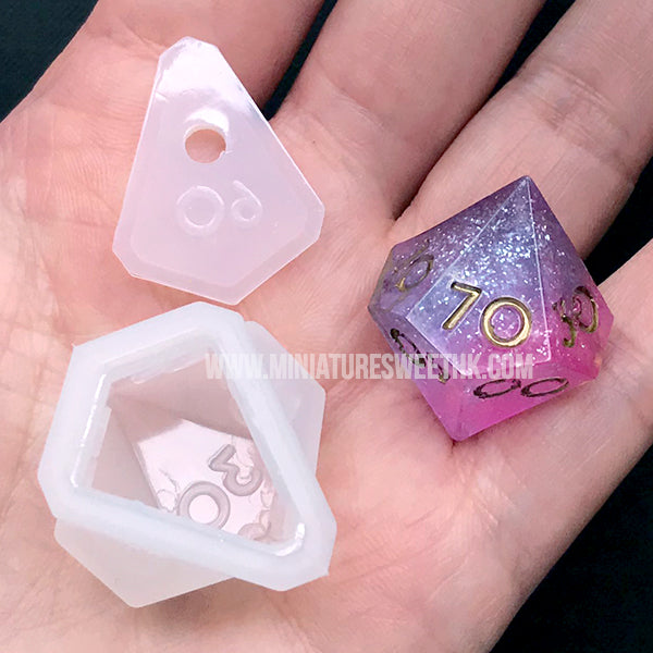 Blank Gaming DND Dice Clear Silicone Mold -   Resin crafts, Crafts,  Dungeons and dragons dice