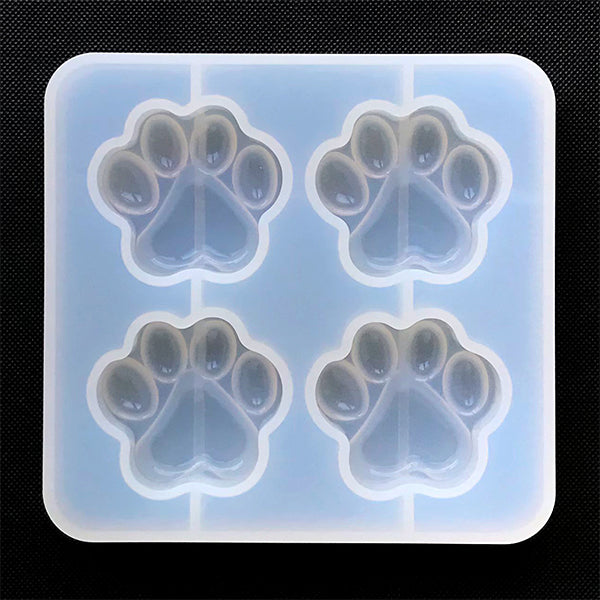 Hibalala Resin Molds Cat Paw Shape Box Epoxy Mold DIY Resin Casting Cute Cat Paw Container Silicone Mold for Storage Small Stuff, Dog Paw