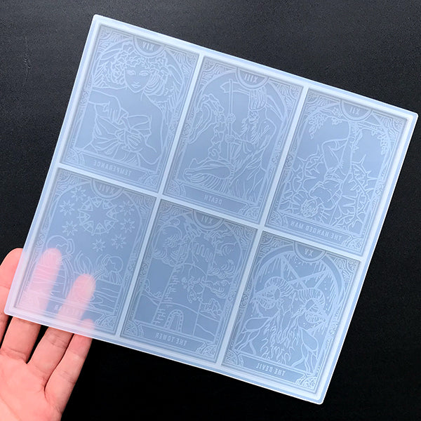 24 Different Silicone Epoxy Resin Molds DIY Tarot Cards Games Resin  Deco/Gifts