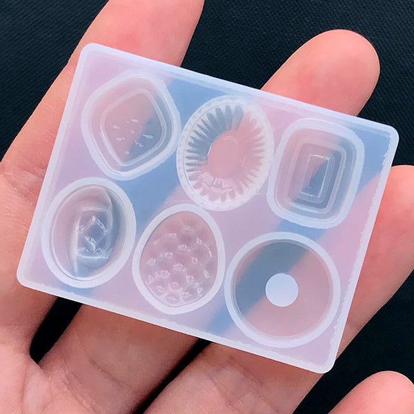 Miniature Mooncake Silicone Mold (4 Cavity), Dollhouse Food Mold, Do, MiniatureSweet, Kawaii Resin Crafts, Decoden Cabochons Supplies