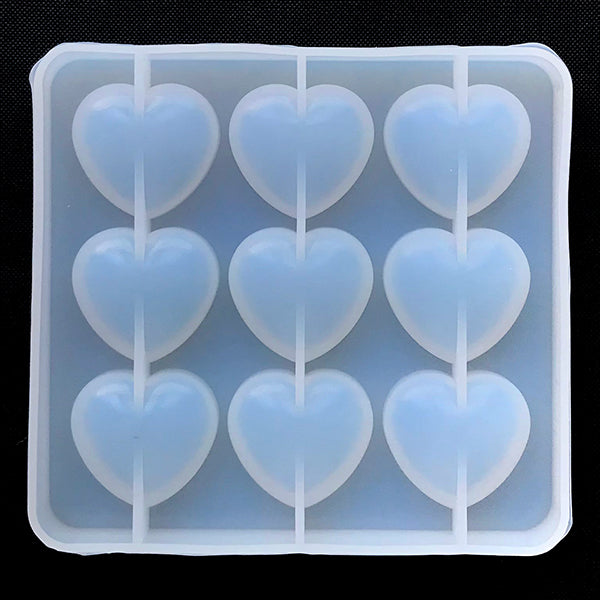 Heart Maze Silicone Mold, Kawaii Shaker Cabochon Mold, Decoden Suppl, MiniatureSweet, Kawaii Resin Crafts, Decoden Cabochons Supplies