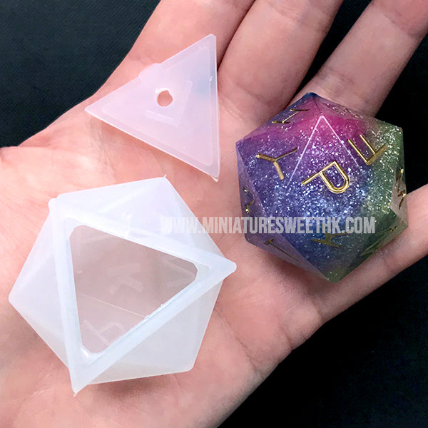 d24 Dice Silicone Mold, Polyhedral Dice Mould, Gamer Dice Mold, Mak, MiniatureSweet, Kawaii Resin Crafts, Decoden Cabochons Supplies
