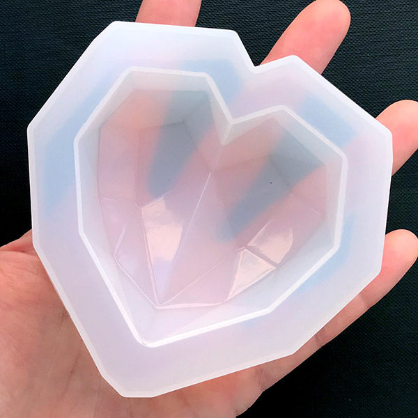 Resin Heart Shape Silicone Molds DIY Jewelry Charms Tool Mini Puffy Heart  UV Resin Pendant Mold