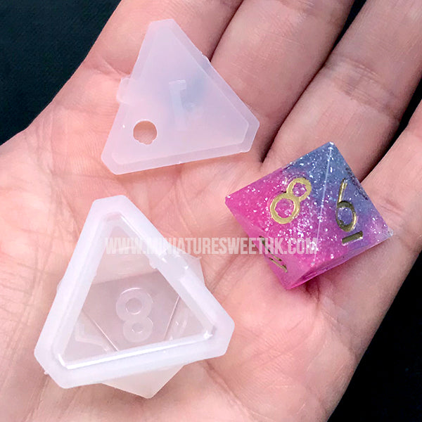 3D Trapezoid Flexible Mould, Faceted Geometry Silicone Mold, Resin P, MiniatureSweet, Kawaii Resin Crafts, Decoden Cabochons Supplies