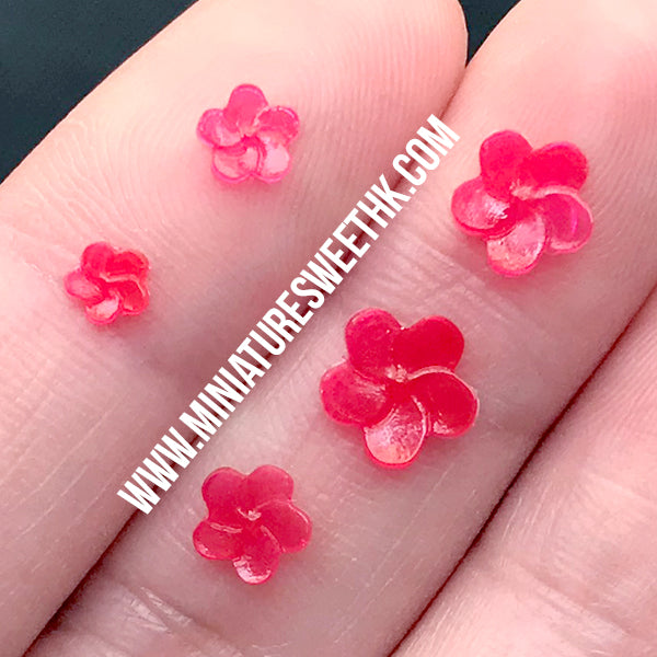 Mini Flower Stud Earrings Silicone Mold (2 Cavity), Small Floral Embe, MiniatureSweet, Kawaii Resin Crafts, Decoden Cabochons Supplies