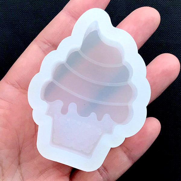 3D Silicone Flexible Mold - Tiny Ice Cream with Cone (5mm