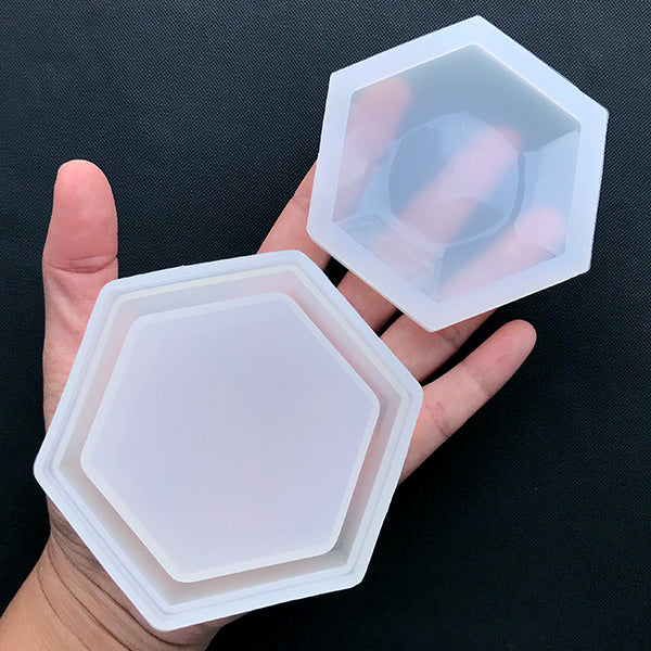 Mini Hexagon Silicone Resin Mold, Decoden Mold