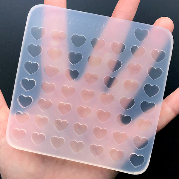 10 Holes Mini Heart Silicone Mold DIY Heart Shape Tools – KITKIWI