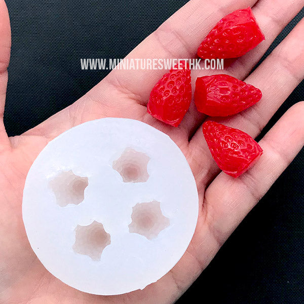 3D Strawberries Silicone Mold