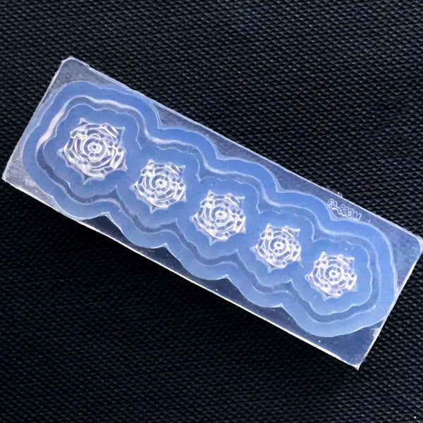 Small Rose Molds Silicone Tiny Rose Mold 10mm Flower Molds Resin