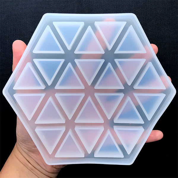 Geometric Coaster Silicone Mold, Hexagon Coaster DIY, Home Decoratio, MiniatureSweet, Kawaii Resin Crafts, Decoden Cabochons Supplies