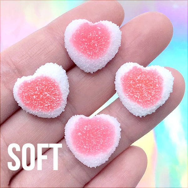 Heart Shaped 3D Red Hearts Charm Valentine's Day Charms Hearts Cabochons 10  pcs
