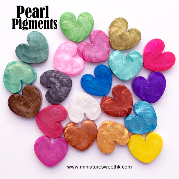 Assorted Pearl Pigment Powder, Pearlescence Resin Colorant Assortment, MiniatureSweet, Kawaii Resin Crafts, Decoden Cabochons Supplies