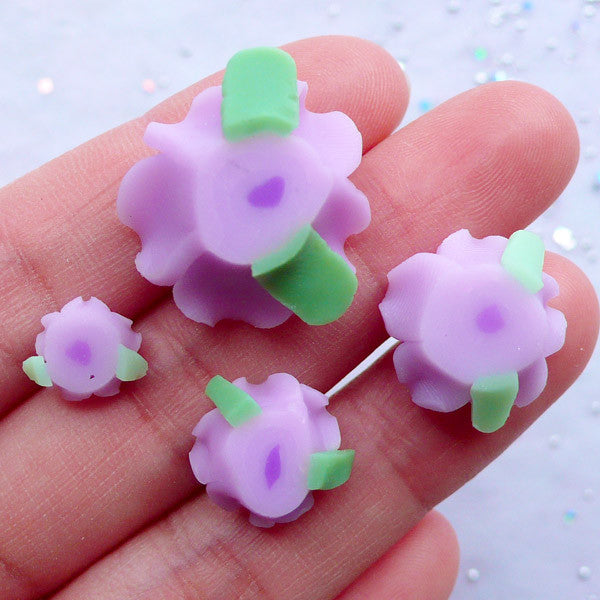 Hollow Flower Fimo Sprinkles, Colorful Floral Confetti, Kawaii Polym, MiniatureSweet, Kawaii Resin Crafts, Decoden Cabochons Supplies