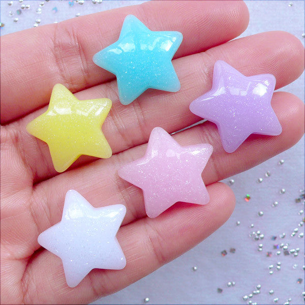 Star Shine Mix Iridescent Shift Star Glitter, Kawaii Decoden Glitter, Resin  Embellishment, Slime Toppings, U100 