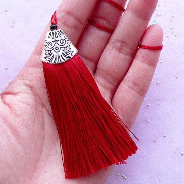 Red - Silk Thread Tassels