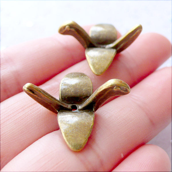 Brass Paper Crane Necklaceorigami Crane Necklacegold