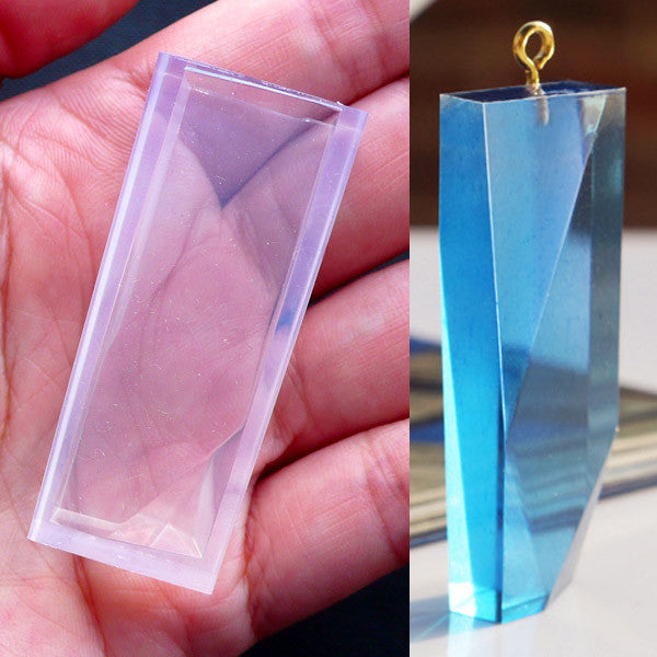 Long Crystal Bar Silicone Mold | Resin Pendant Making | Epoxy Resin  Jewellery Mould | Clear Soft Mold | UV Resin Crafts (10mm x 45mm)