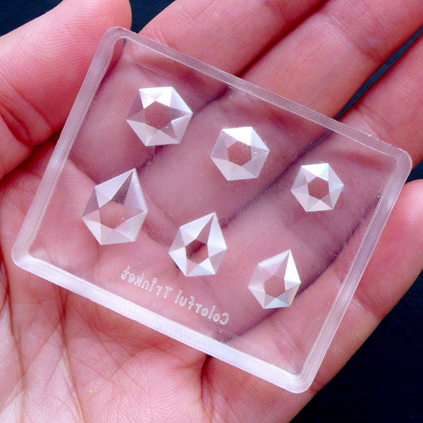 1pc Silicone Resin Mold For 8 Geometric Shapes, Arched Jewelry