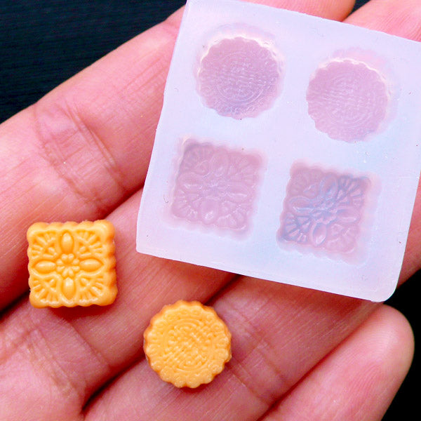 Dollhouse Miniature Mold Silicone Molds Biscuits Cookies Mould