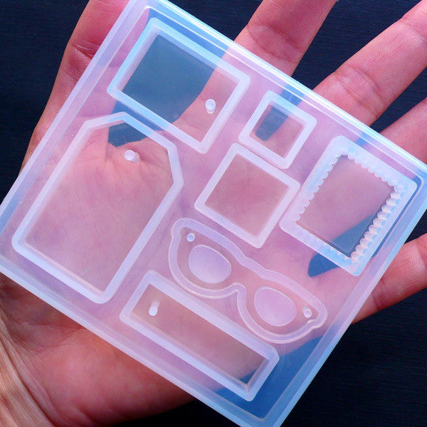 Small Rectangular Prism Silicone Mold | Clear Rectangle Mold for UV Resin |  Epoxy Resin Art Supplies (20mm x 40mm)