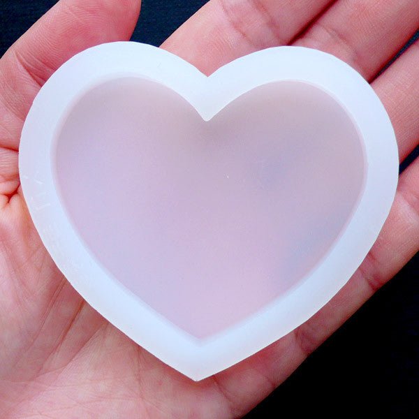 Resin Silicone Molds Large, Heart Resin Molds Silicone, Large