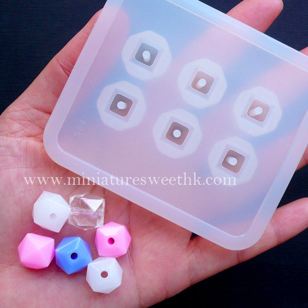 Resin Jewelry Mold, Faceted Chunky Ring Silicone Mould