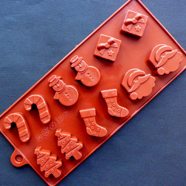 Christmas Stocking Chocolate Mold Cookie Mold Silicone Gummy Mold