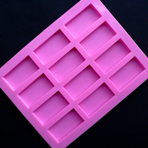 Silicone Square Soap Mold (12 Cavity)