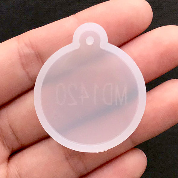 Round Circle Mold, Resin Pendant Mold, Clear Mold for Pressed Flower, MiniatureSweet, Kawaii Resin Crafts, Decoden Cabochons Supplies