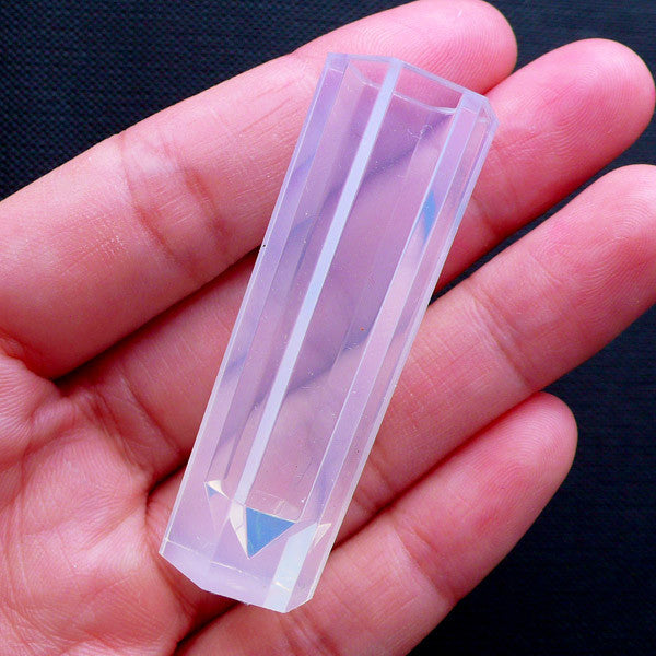 Small Faceted Gems Clear Silicone Mold