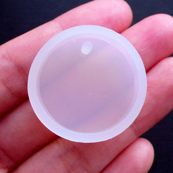 Round Circle Mold, Resin Pendant Mold