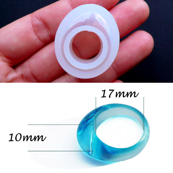 17 cavities resin ring mold silicone