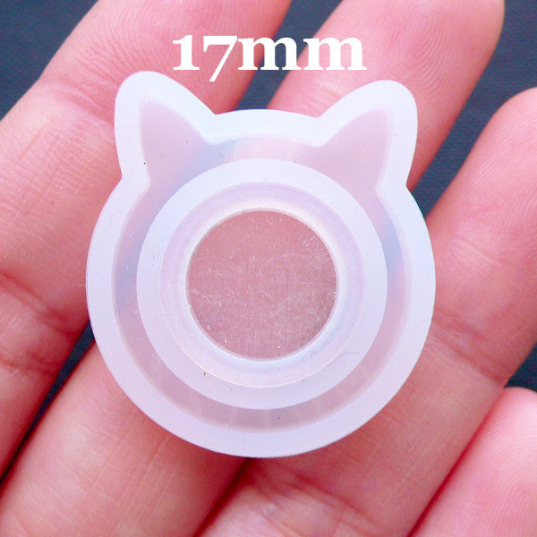 Large Resin Tray Silicone Mold with Metal Frame, Big Round Coaster Mo, MiniatureSweet, Kawaii Resin Crafts, Decoden Cabochons Supplies