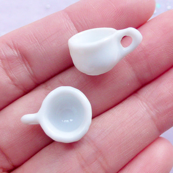 3D Miniature Tea Cup Silicone Mold, Miniature Cup Silicone Mold (2 Cavity), 3D Tea Cup Molds, Dollhouse Coffee Cup DIY, Doll House Craft Supplies